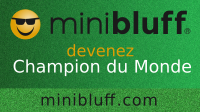 Charlene joue au Minibluff